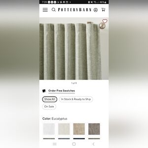 4 Pottery Barn Emery blackout Drapes 50×96 NWT